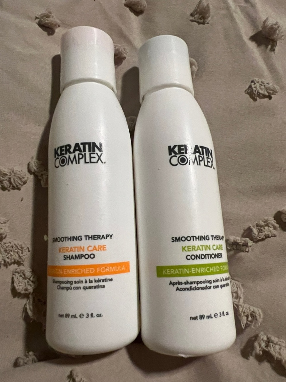 Keratin Complex Keratin Care Shampoo - White Bottle and Keratin Conditioner